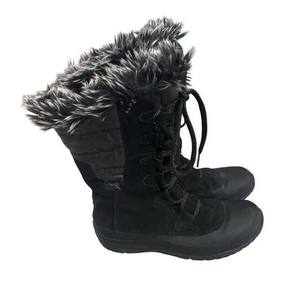 The North Face Black Nuptse Purna Winter Boots SZ 9 - Picture 1 of 6